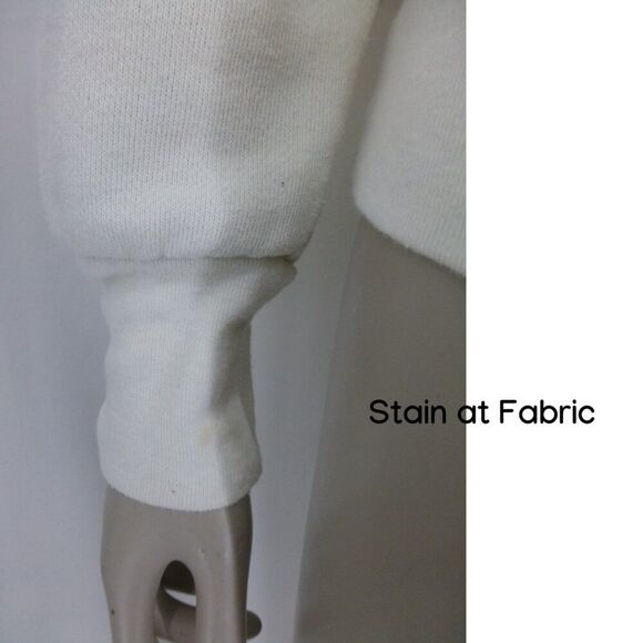 Madewell Henley Puff-Sleeve Sweatshirt (Some stains on fabric) - Picture 9 of 13